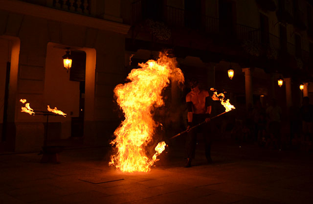 Combustibles para hacer malabares de fuego