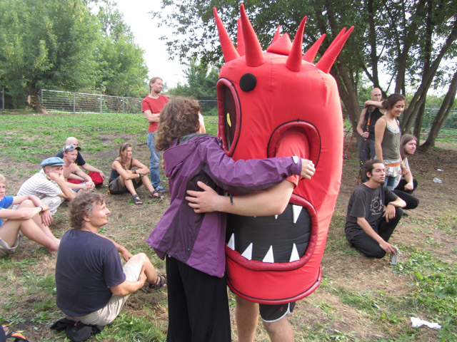 Free hugs en la EJC 2012 Lublin, Polonia