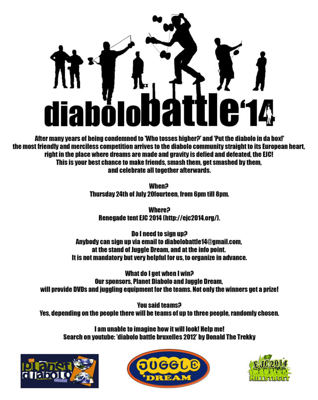 Batalla de diábolo parte 2, cartel promocional EJC 2014