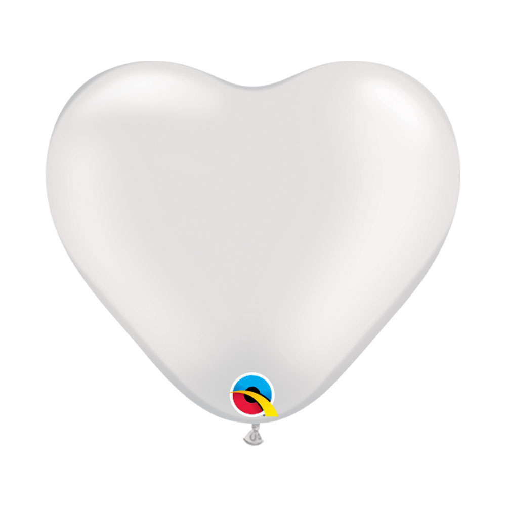 100 Globos Qualatex Corazón Q6 - Surtido Pearl - Comprar en Juegos Malabares