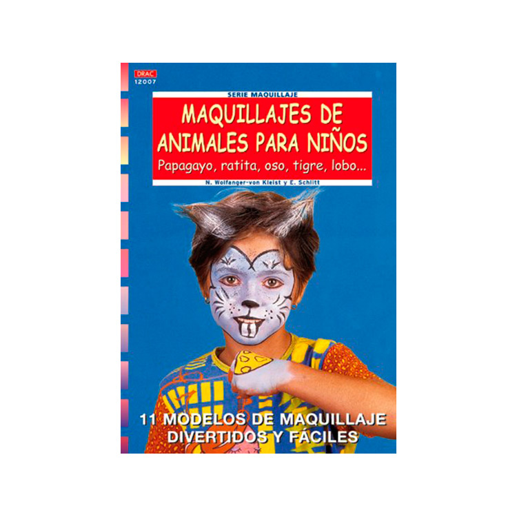 Libro Maquillajes de animales para niños - Comprar en Juegos Malabares