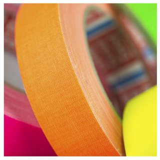 Cinta decoración hula hoop 25 mm x 25 m. Colores UV