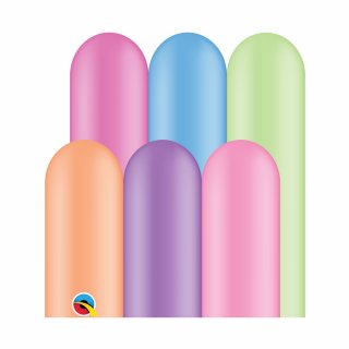Globos Qualatex 260Q - Surtido neón (100 un.)