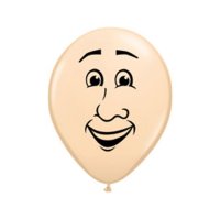 Globos Qualatex Redondos Q5 - Caras hombre 100u.