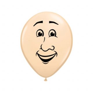 Globos Qualatex Redondos Q5 - Caras hombre 100u.