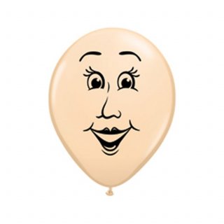 Globos Qualatex Redondos Q5 - Caras mujer 100u.