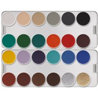 Paleta Aquacolor Kryolan 24 colores