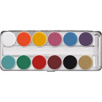 Paleta Supracolor Kryolan 12 colores